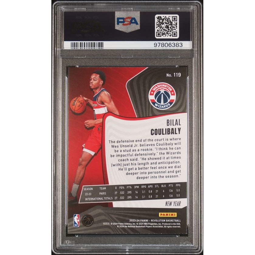 2023 Panini Revolution #119 Bilal Coulibaly Chinese New Year PSA 9