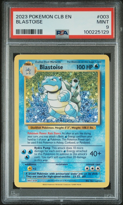 2023 Pokemon Clb-Trading Card Game Classic Blastoise & Suicune Ex Deck #003 Blastoise PSA 9