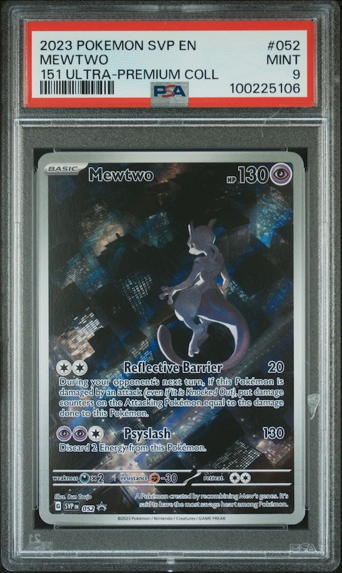 2023 Pokemon Svp En-Sv 151 Ultra-Premium Collection Black Star Promo #052 Mewtwo PSA 9