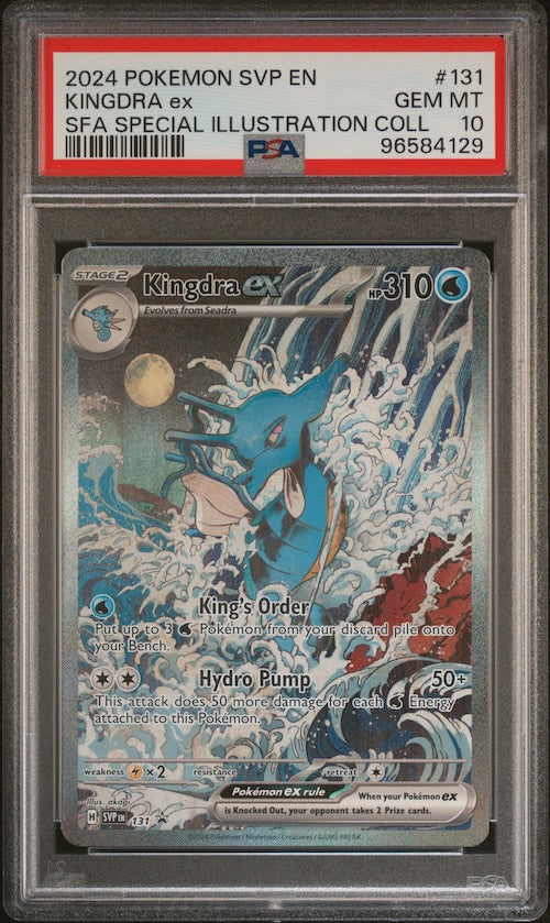 2024 Pokemon Svp En-Sv Black Star Promo #131 Kingdra Ex Sfa Special Illustration Coll PSA 10