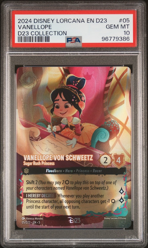 2024 Disney Lorcana En D23 Collection Expo Promo #05 Vanellope PSA 10