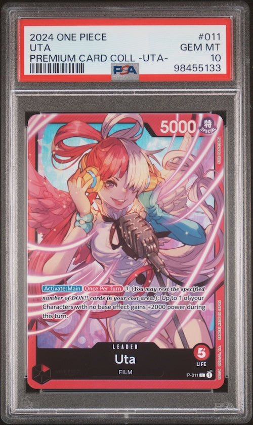 2024 One Piece Premium Card Collection -Uta- #011 Uta PSA 10