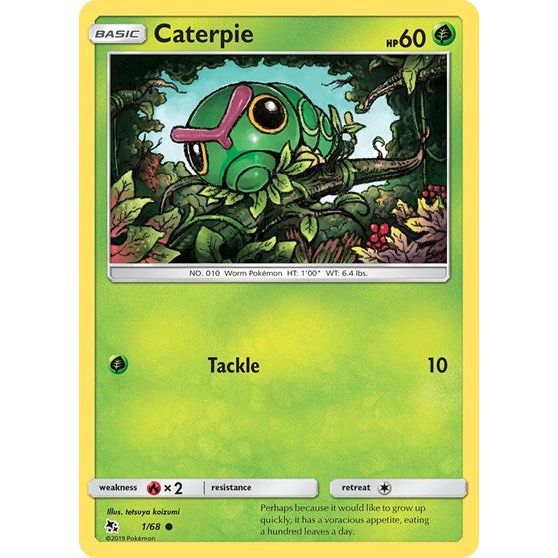 Hidden Fates - 1/68 Caterpie Common