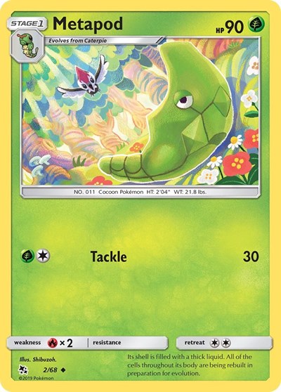 Hidden Fates - 2/68 Metapod Uncommon