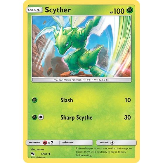 Hidden Fates - 5/68 Scyther Uncommon