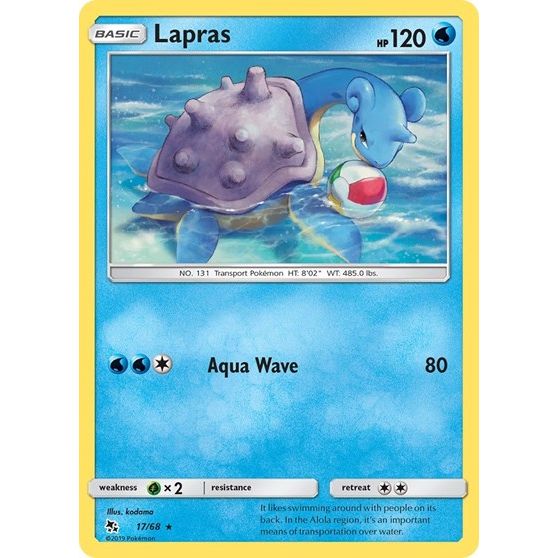 Hidden Fates - 17/68 Lapras Rare