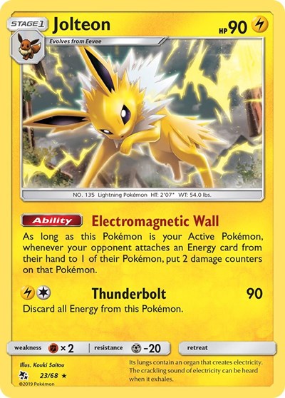 Hidden Fates - 23/68 Jolteon Rare