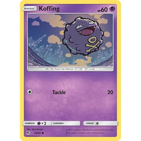 Hidden Fates - 28/68 Koffing Common