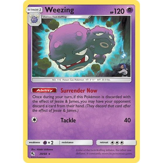 Hidden Fates - 29/68 Weezing Rare