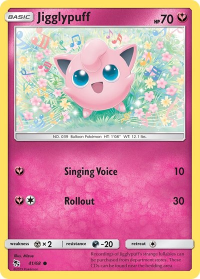 Hidden Fates - 41/68 Jigglypuff Common