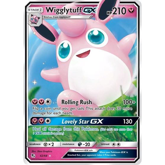 Hidden Fates - 42/68 Wigglytuff GX Ultra Rare