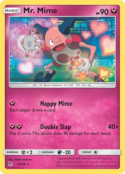 Hidden Fates - 43/68 Mr. Mime Rare