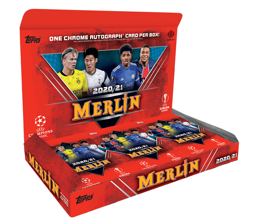 2020-21 Topps Merlin Chrome UEFA Champions League Soccer Hobby Box