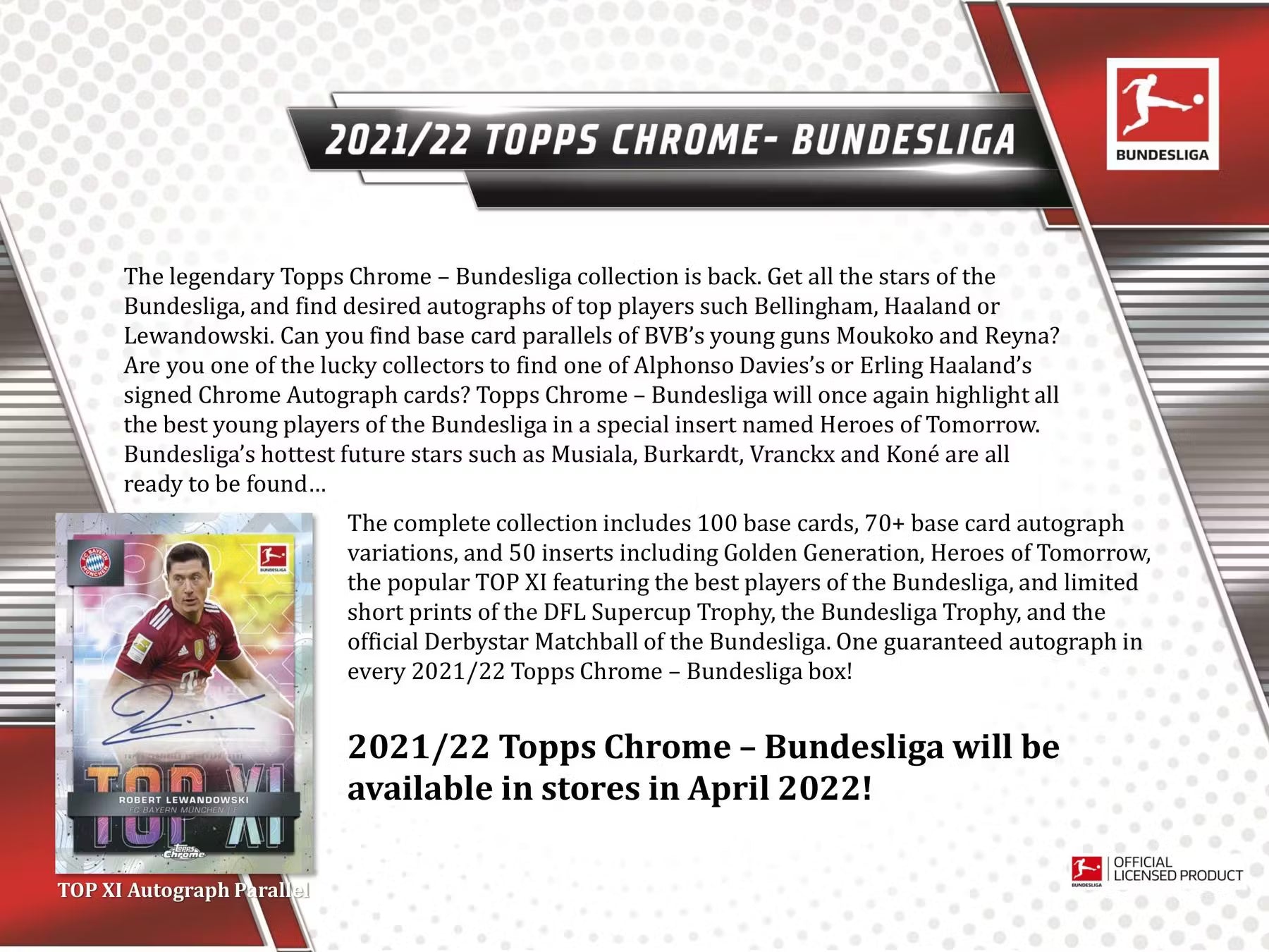 2021-22 Topps Chrome Bundesliga Soccer Hobby Box