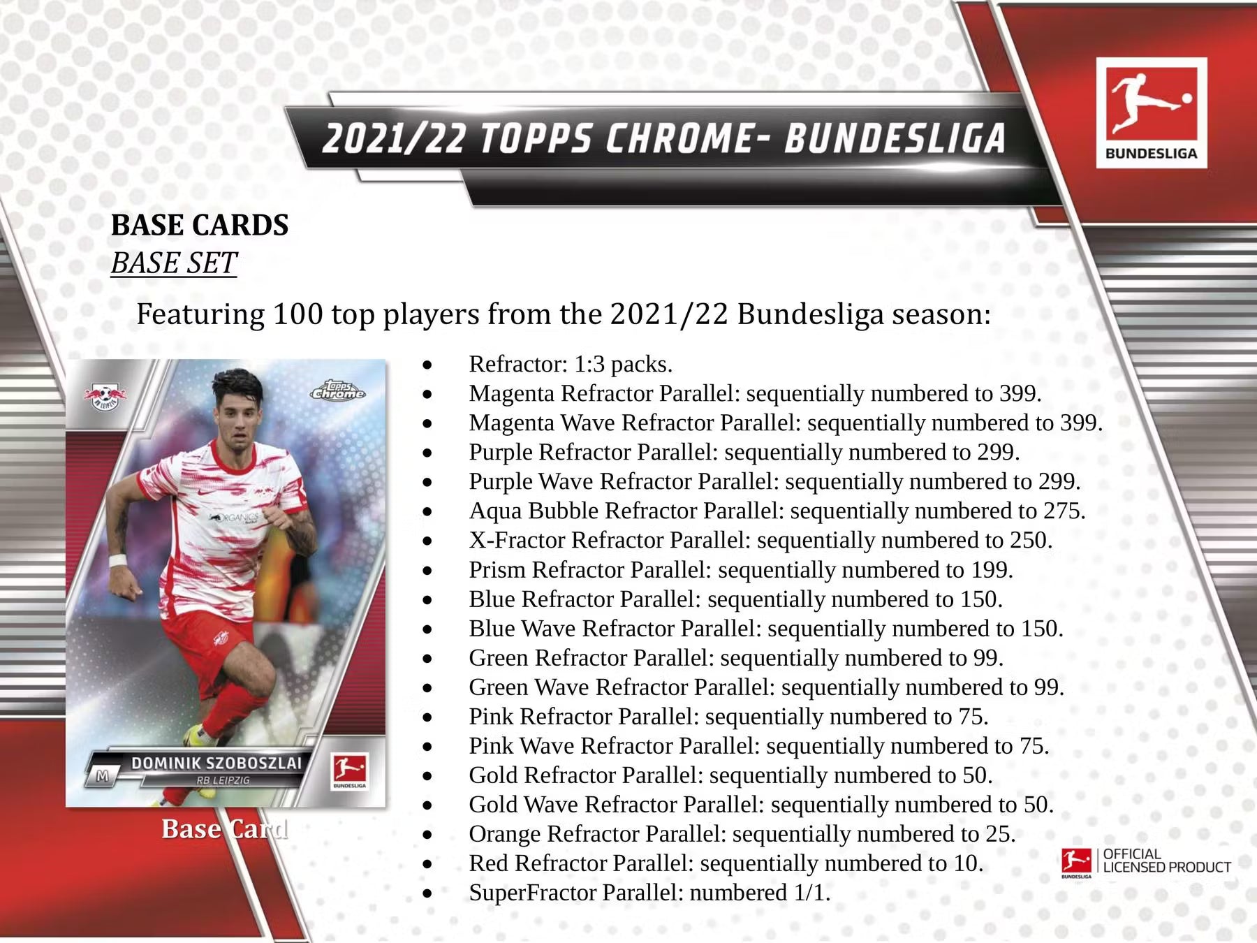 2021-22 Topps Chrome Bundesliga Soccer Hobby Box
