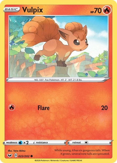 Sword & Shield - 022/202 Vulpix Common