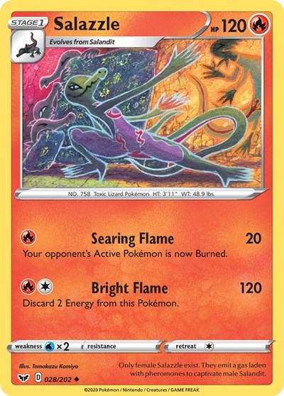 Sword & Shield - 028/202 Salazzle Uncommon