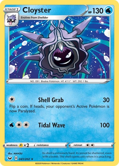 Sword & Shield - 041/202 Cloyster Rare