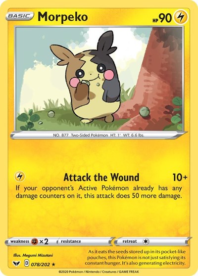 Sword & Shield - 078/202 Morpeko Rare