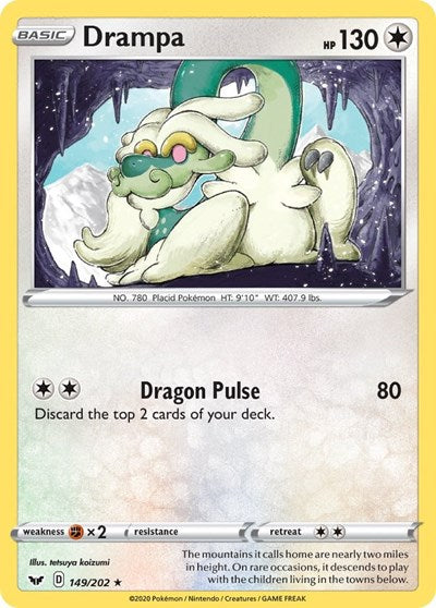 Sword & Shield - 149/202 Drampa Rare