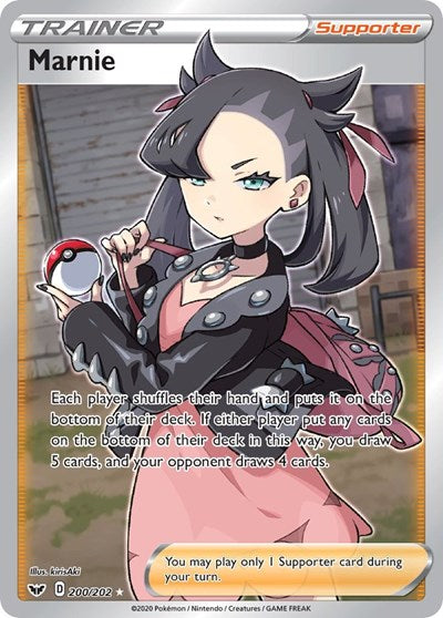 Sword & Shield - 200/202 Marnie (Full Art) Ultra Rare