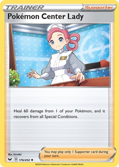 Sword & Shield - 176/202 Pokemon Center Lady Uncommon