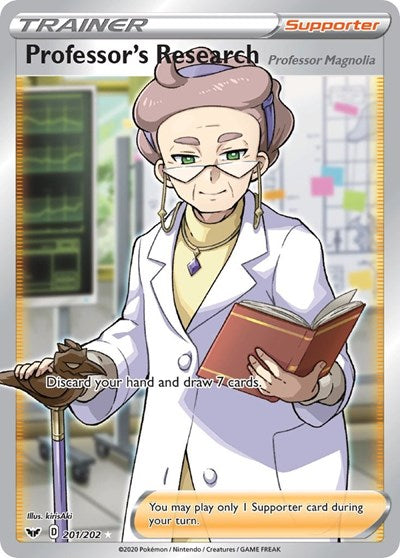 Sword & Shield - 201/202 Professor's Research (Full Art) Ultra Rare