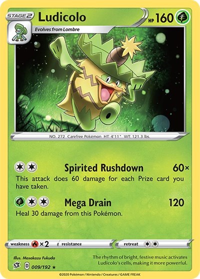 Sword & Shield Rebel Clash - 009/192 Ludicolo Rare