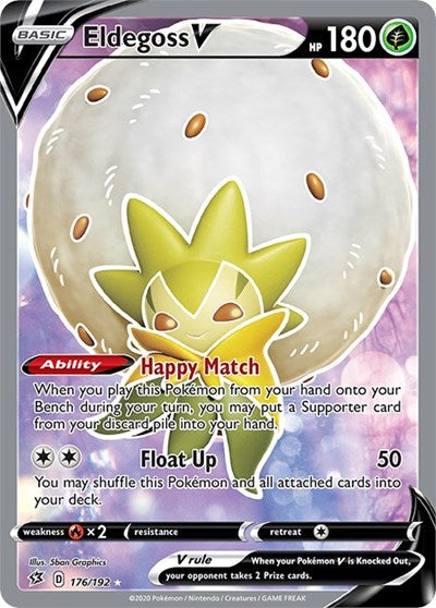 Sword & Shield Rebel Clash - 176/192 Eldegoss V (Full Art) Ultra Rare