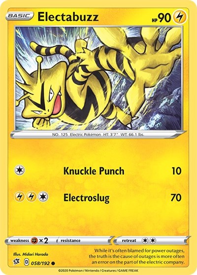 Sword & Shield Rebel Clash - 058/192 Electabuzz Common