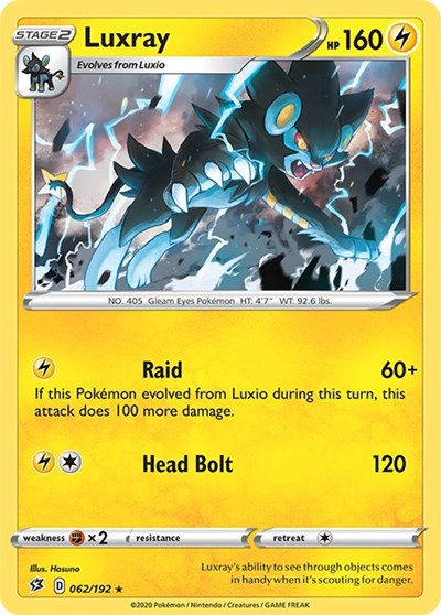 Sword & Shield Rebel Clash - 062/192 Luxray Holo Rare