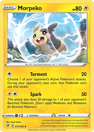 Sword & Shield Rebel Clash - 073/192 Morpeko Uncommon