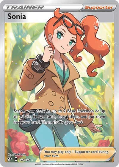 Sword & Shield Rebel Clash - 192/192 Sonia (Full Art) Ultra Rare