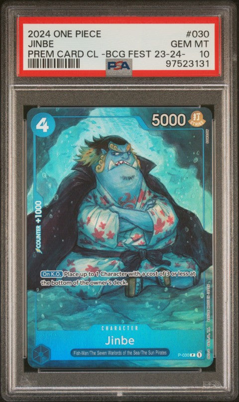 2024 One Piece Premium Card Collection -Bandai Card Games Fest 23-24 Edition- #030 Jinbe PSA 10