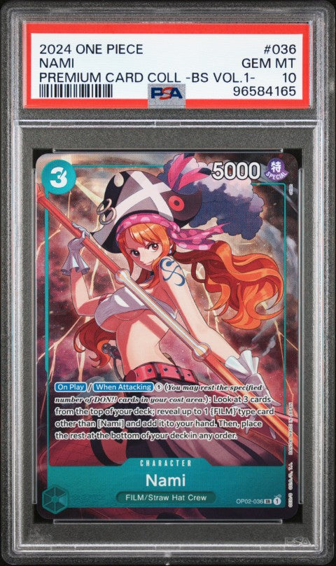 2024 One Piece Premium Card Collection -Best Selection Vol.1- #036 Nami PSA 10