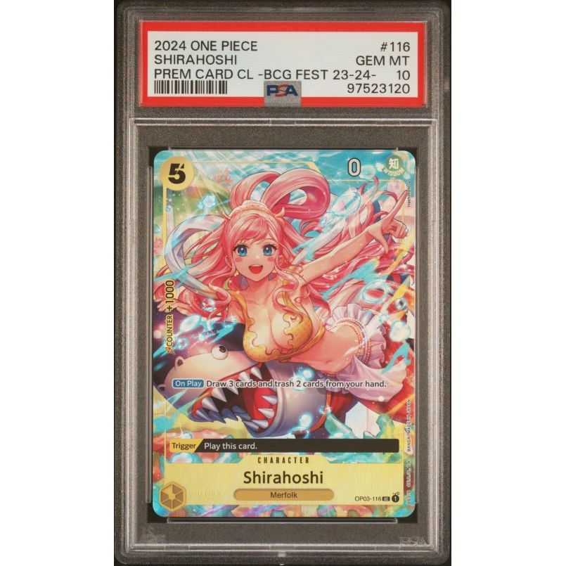 2024 One Piece Premium Card Collection -Bandai Card Games Fest 23-24 Edition- #116 Shirahoshi PSA 10