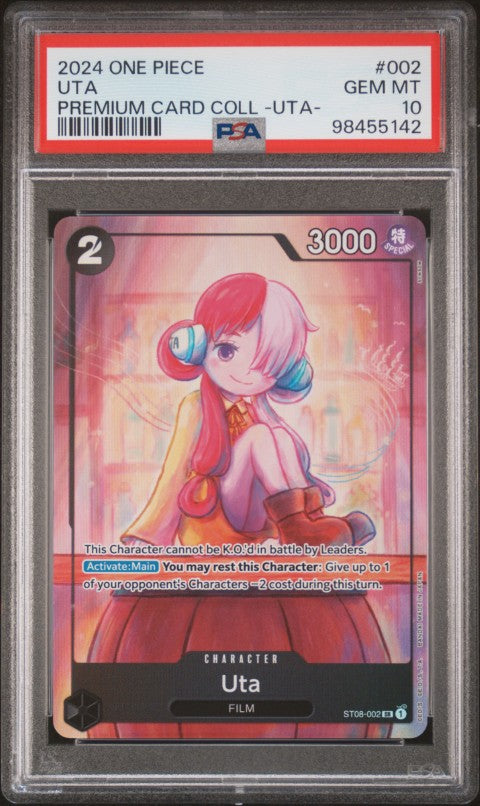 2024 One Piece Premium Card Collection -Uta- #002 Uta PSA 10