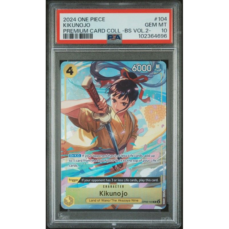 2024 One Piece Premium Card Collection -Best Selection Vol.2- #104 Kikunojo PSA 10