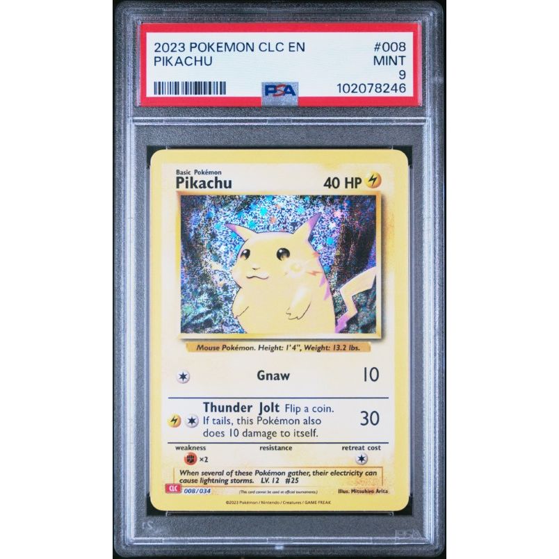 2023 Pokemon Clc-Trading Card Game Classic Charizard & Ho-Oh Ex Deck #008 Pikachu PSA 9