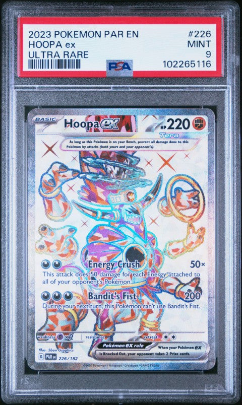 2023 Pokemon Par En-Paradox Rift #226 Hoopa Ex Ultra Rare PSA 9