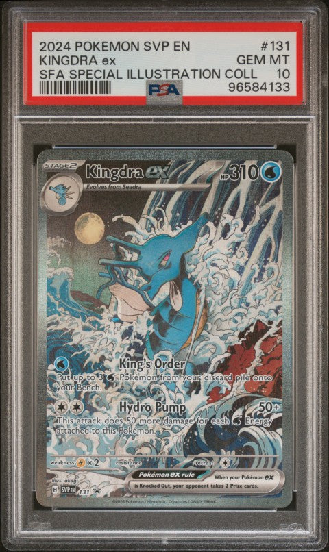 2024 Pokemon Svp En-Sv Black Star Promo #131 Kingdra Ex Sfa Special Illustration Coll PSA 10