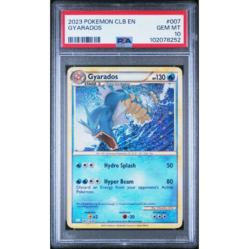 2023 Pokemon Clb-Trading Card Game Classic Blastoise & Suicune Ex Deck #007 Gyarados PSA 10