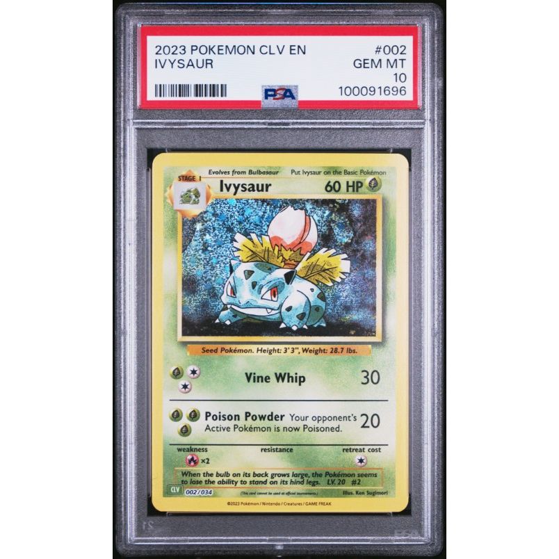 2023 Pokemon Clv-Trading Card Game Classic Venusaur & Lugia Ex Deck #002 Ivysaur PSA 10