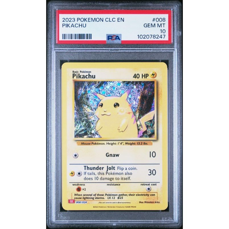 2023 Pokemon Clc-Trading Card Game Classic Charizard & Ho-Oh Ex Deck #008 Pikachu PSA 10