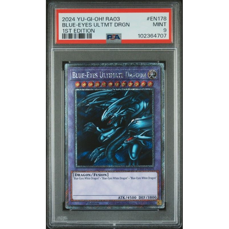 2024 Yu-Gi-Oh! Ra03-Quarter Century Bonanza #EN178 Blue-Eyes Ultmt Drgn 1st Edition PSA 9
