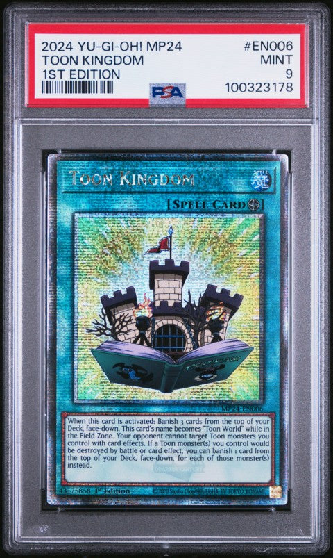 2024 Yu-Gi-Oh! Mp24-25th Anniversary Tin: Dueling Mirrors #EN006 Toon Kingdom 1st Edition PSA 9