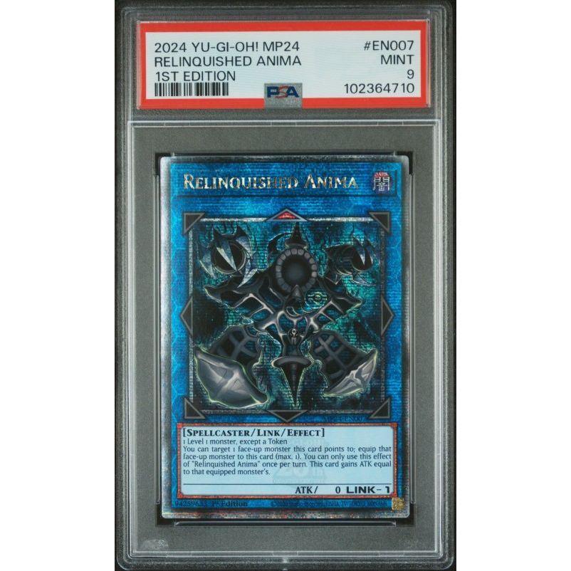 2024 Yu-Gi-Oh! Mp24-25th Anniversary Tin: Dueling Mirrors #EN007 Relinquished Anima 1st Edition PSA 9
