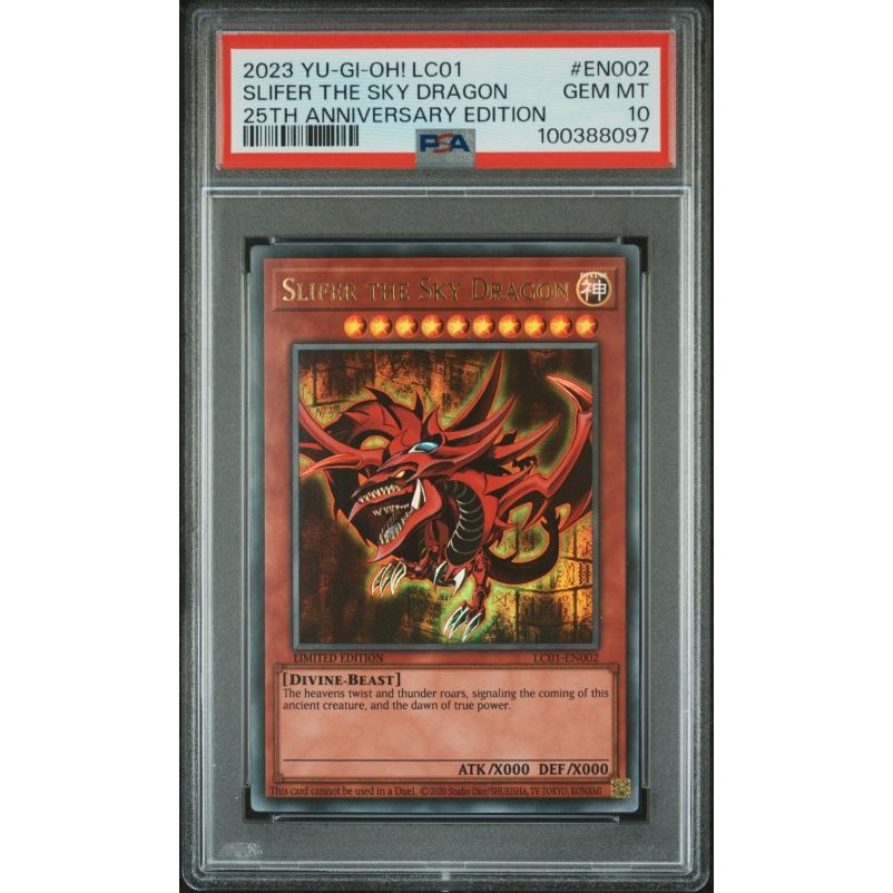 2023 Yu-Gi-Oh! Lc01-Legendary Collection: 25th Anniversary Edition #EN002 Slifer The Sky Dragon 25th Anniversary Edition PSA 10