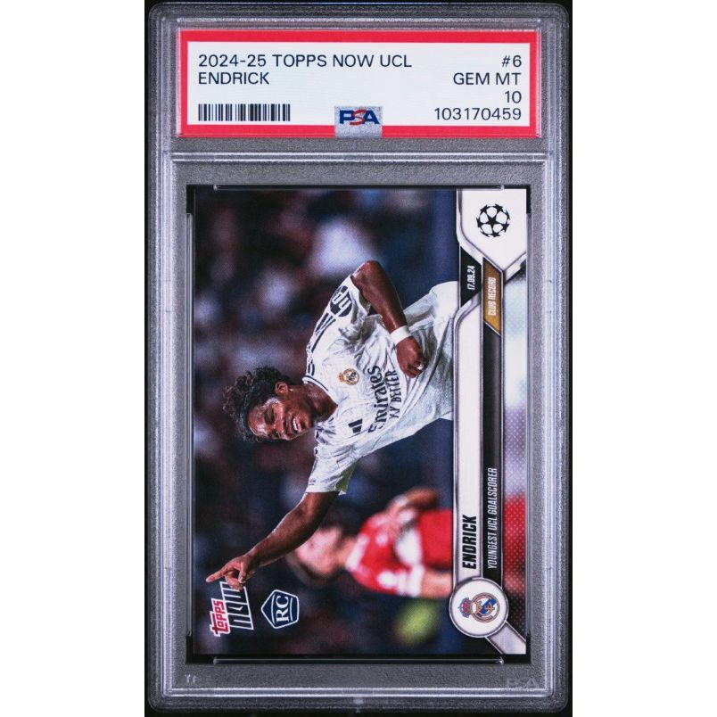 2024-25 Topps Now Uefa Champions League #6 Endrick PSA 10