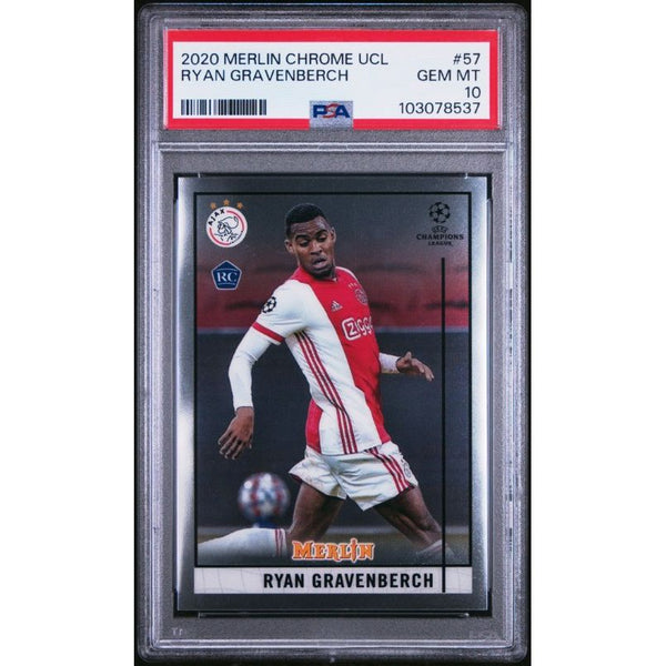 Carte Sportive Ryan Gravenberch AUTO Match Ball Signature Relic 2021-22 Topps Merlin Chrome - SSP